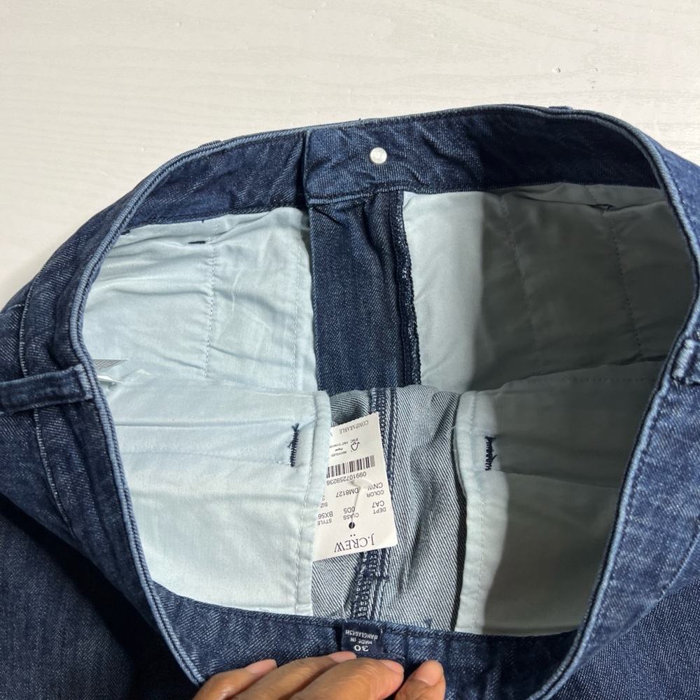 J Crew Pleated Trouser Jean Womens 30 Wide Leg Full Length New - Picture 13 of 16